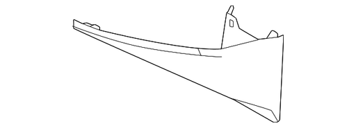 Toyota Land Cruiser Lower Deflector Front Bumper Molding - TO1047140