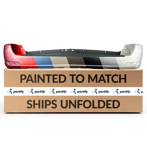 2001-2007 Toyota Sequoia Rear Bumper With Flare Holes - TO1100200-Partify-Painted-Replacement-Body-Parts