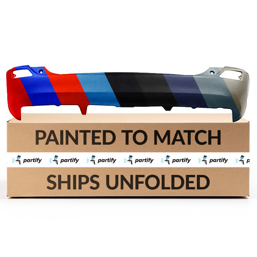 2013-2015 Toyota RAV4 Rear Bumper Without Sensor Holes - TO1100306-Partify-Painted-Replacement-Body-Parts