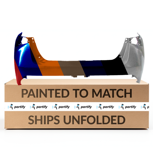 2019-2022 Toyota Prius Base/AWD Rear Upper Bumper Without Sensor Holes - TO1100351-Partify-Painted-Replacement-Body-Parts