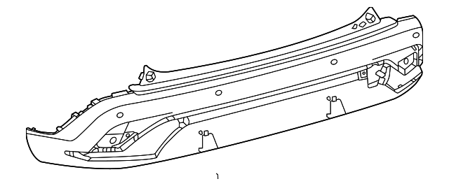 Toyota Corolla Cross Hybrid S/Hybrid SE Rear Bumper Hybrid S Without Sensor Holes - TO1100376