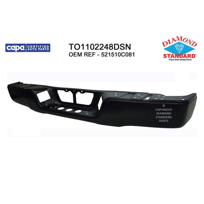 2009-2013 Toyota Tundra Rear Bumper Face Bar W/O Parking Aid W/Rock Warrior Pkg - TO1102248-Partify-Painted-Replacement-Body-Parts