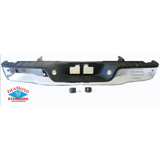 2007-2013 Toyota Tundra Rear Bumper Assembly W/Parking Assist Chrome - TO1103116-Partify-Painted-Replacement-Body-Parts