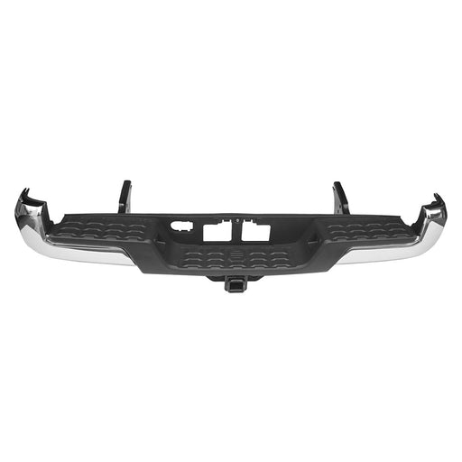2016-2023 Toyota Tacoma Rear Bumper Assembly W/Towing Hitch W/O Parking Assist Chrome - TO1103129-Partify-Painted-Replacement-Body-Parts