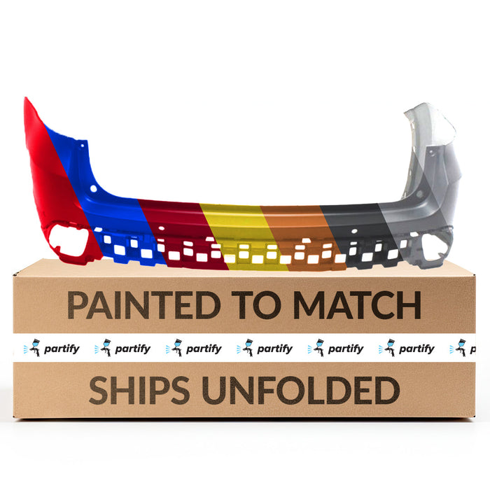 2014-2016 Toyota Highlander CAPA Certified Rear Upper Bumper With Sensor Holes - TO1114101C-Partify-Painted-Replacement-Body-Parts