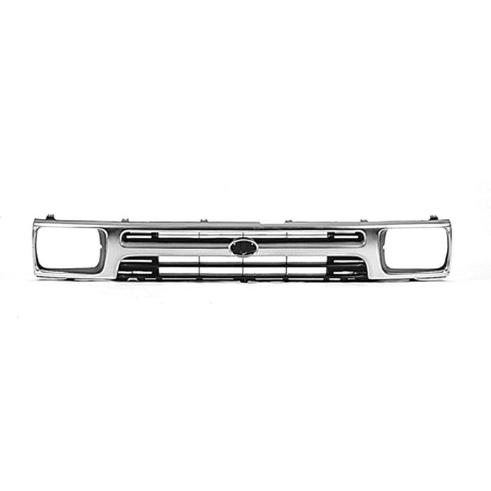 1992-1995 Toyota Pickup Grille Chrome Shell/Painted Insert Assembly - TO1200128-Partify-Painted-Replacement-Body-Parts