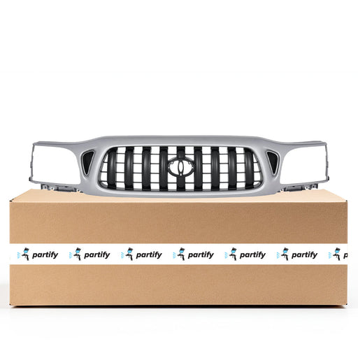 2001-2004 Toyota Tacoma Base/DLX/Pre Runner CAPA Certified Grille Argent & Gray Assembly - TO1200249C-Partify-Painted-Replacement-Body-Parts