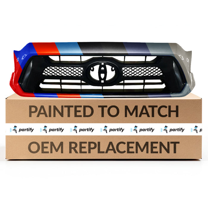 2012-2015 Toyota Tacoma Grille - TO1200349-Partify-Painted-Replacement-Body-Parts