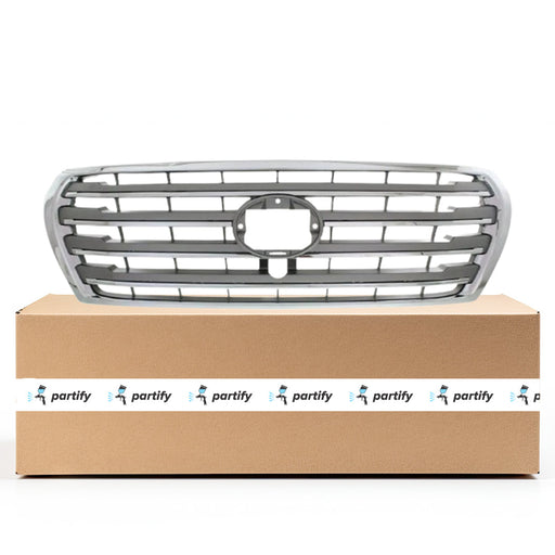 2013-2015 Toyota Land Cruiser CAPA Certified Grille Chrome/Silver Assembly - TO1200370C-Partify-Painted-Replacement-Body-Parts