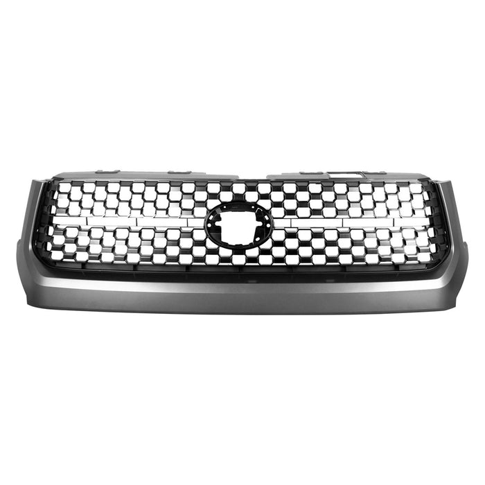 2018-2020 Toyota Tundra Grille Std Type W/O Chrome Surround Matte Assembly - TO1200451-Partify-Painted-Replacement-Body-Parts