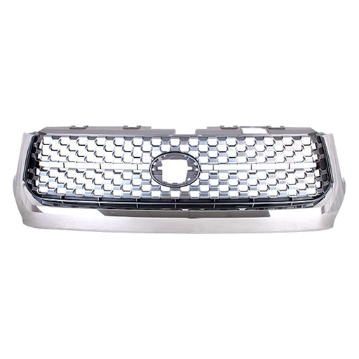 2018-2021 Toyota Tundra Grille Std Type W/Chrome Surround Assembly - TO1200453-Partify-Painted-Replacement-Body-Parts
