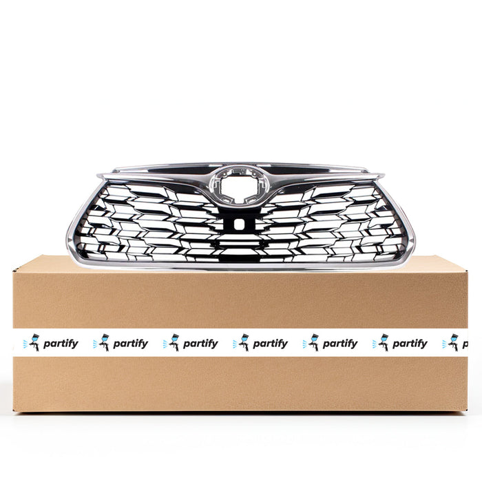 2020-2023 Toyota Highlander Hybrid Limited/Hybrid Platinum/Hybrid XLE/Limited/Platinum/XLE CAPA Certified Grille 531010E330 Assembly - TO1200457C-Partify-Painted-Replacement-Body-Parts