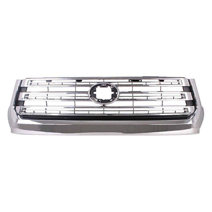 2018-2021 Toyota Tundra Grille Billet Type W/Chrome Surround Chrome Assembly - TO1200458-Partify-Painted-Replacement-Body-Parts