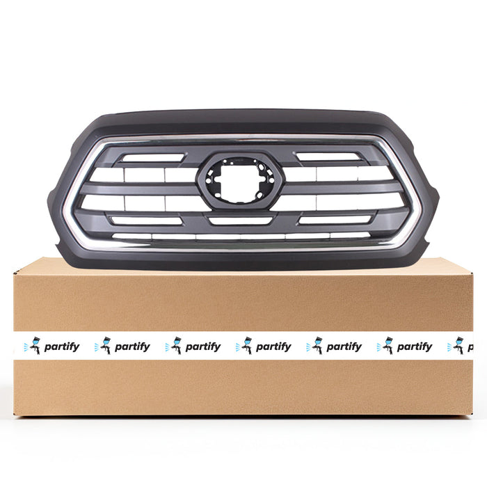 2018-2019 Toyota Tacoma SR5 CAPA Certified Grille Emblem CAPA Certified Grille Type Assembly - TO1200474C-Partify-Painted-Replacement-Body-Parts