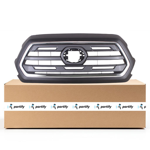 2018-2019 Toyota Tacoma SR5 CAPA Certified Grille Emblem CAPA Certified Grille Type Assembly - TO1200474C-Partify-Painted-Replacement-Body-Parts