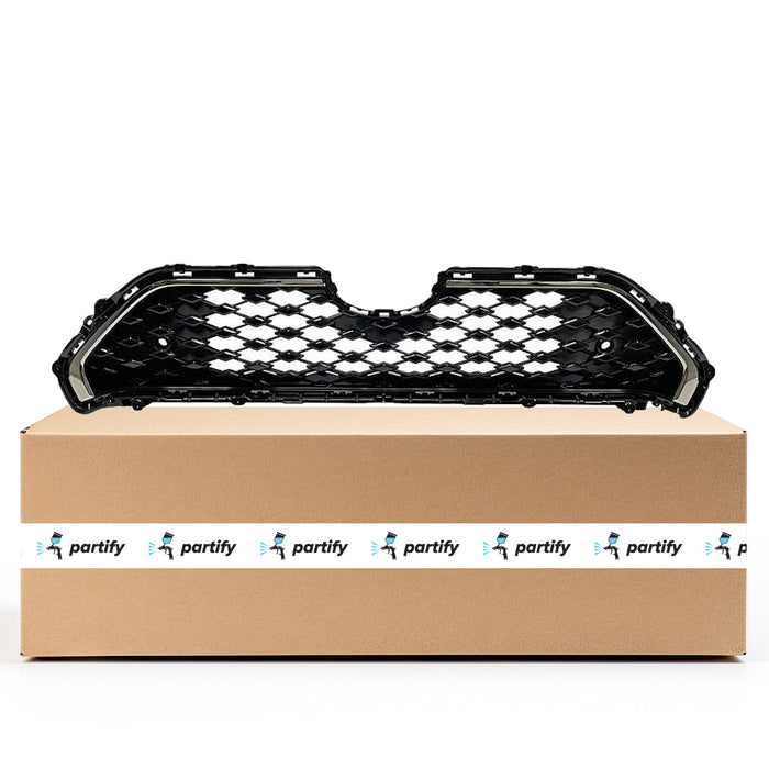 2021-2023 Toyota RAV4 Prime CAPA Certified Grille W/O Front View Camera W/Parking Sensors Assembly - TO1200484C-Partify-Painted-Replacement-Body-Parts