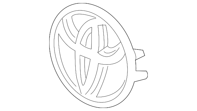 Toyota Corolla/Venza Grille Emblem Hybrid - TO1203126