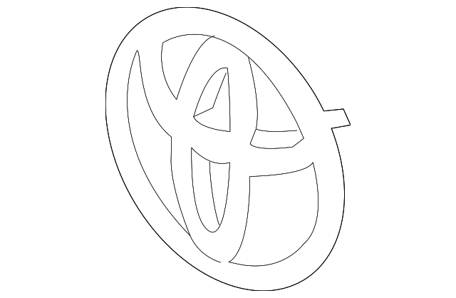 Toyota C-HR/Camry/Corolla Cross/Highlander Except Hybrid Grille Emblem L - TO1203128