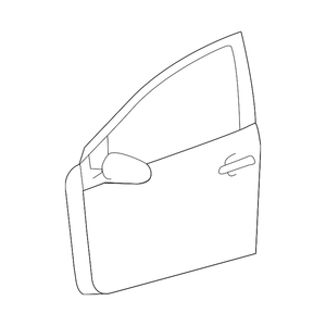 Coque de porte côté passager avant image