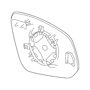 Passenger Side Door Mirror Glass image