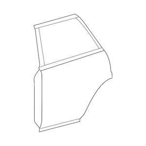 Rear Driver Side Door Shell image