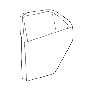 Coque de porte arrière côté passager image