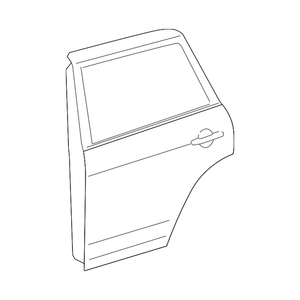 Coque de porte arrière côté passager image