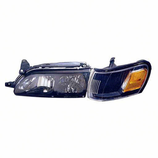 Toyota Corolla Headlight Set Diamond Design W/Chrome Bezel Includes Corner Lamp Performance Set - TO2505106
