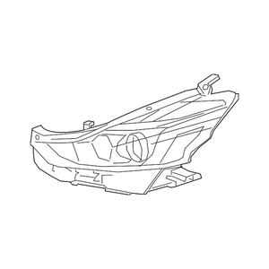 Passenger Side Headlight Lens Housing image
