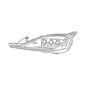 Passenger Side Headlight Lens Housing image