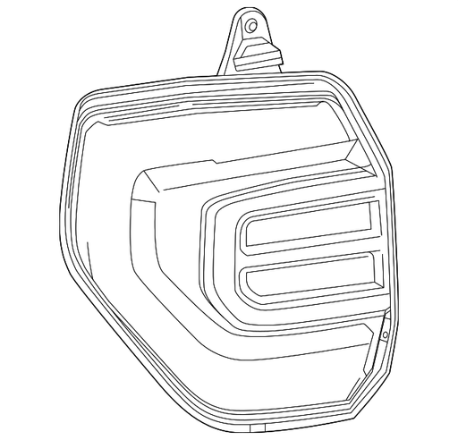 Toyota 4Runner Tail Light Assembly Limited - TO2801216