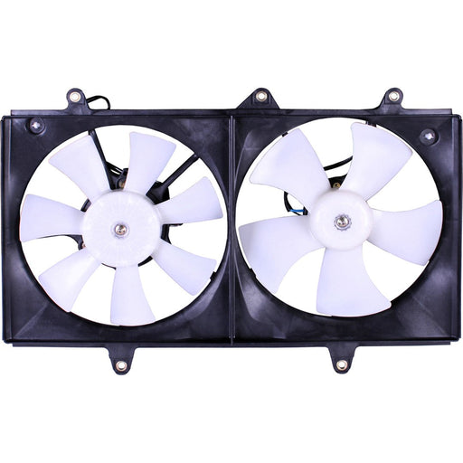 1995-1999 Toyota Corolla Engine Cooling Fan Assembly Includes Motor/Blade/Shroud For Radiator & Air Cond. Condenser - TO3115106-Partify-Painted-Replacement-Body-Parts