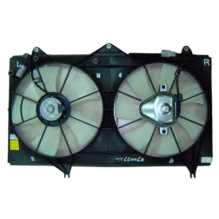 2002-2006 Toyota Camry Engine Cooling Fan Assembly Includes Both Motors/Blades/Shroud Usa Built 2.4L L4 - TO3115122-Partify-Painted-Replacement-Body-Parts