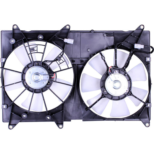 2001-2007 Toyota Highlander Engine Cooling Fan Assembly W/O Towing Pkg Motor/Blade/Shroud Dual Fan Assembly 2.4L L4/3.3L V6/3L V6 - TO3115128-Partify-Painted-Replacement-Body-Parts