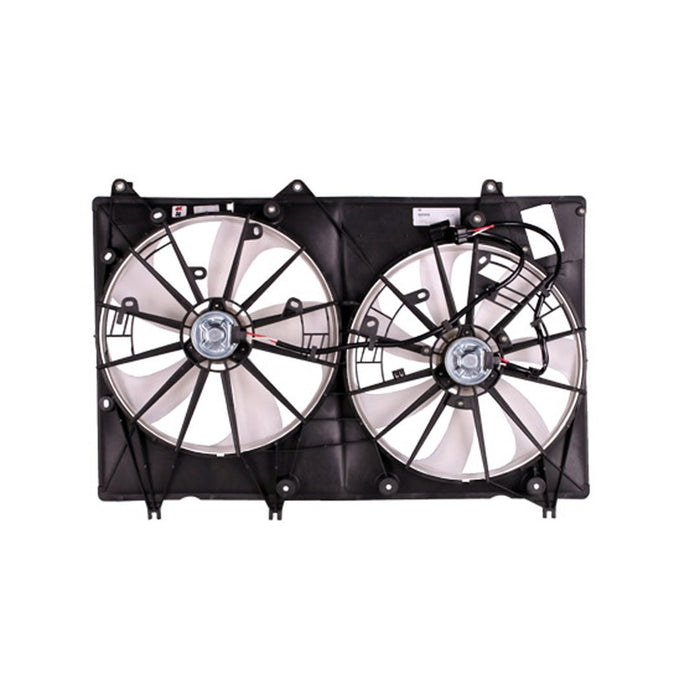 2008-2010 Toyota Highlander Base/Base Premium/Limited/SE/Sport/Sport Premium Engine Cooling Fan Assembly Japan Built W/O Towing Pkg Motor/Blade/Shroud Assembly 3.5L V6 - TO3115155-Partify-Painted-Replacement-Body-Parts