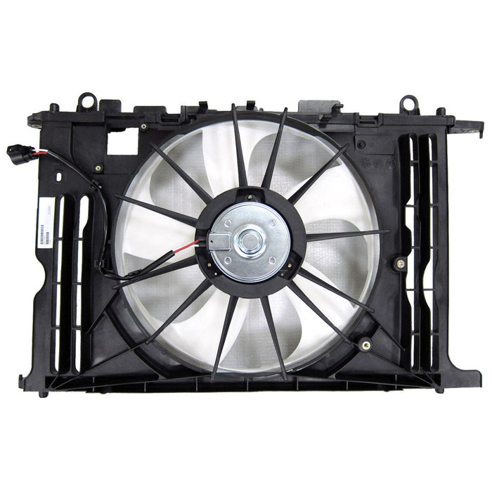 2009-2014 Pontiac Vibe/Toyota Corolla/Matrix Engine Cooling Fan Assembly Motor/Blade/Shroud Single Fan Assembly 1.8L L4 - TO3115156-Partify-Painted-Replacement-Body-Parts