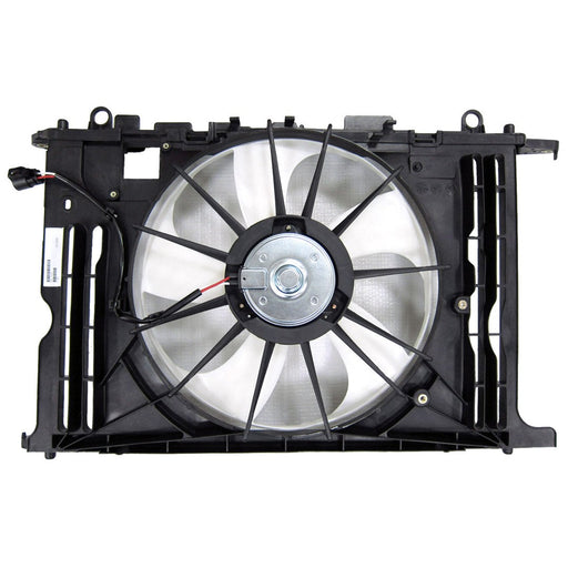 2009-2014 Pontiac Vibe/Toyota Corolla/Matrix Engine Cooling Fan Assembly Motor/Blade/Shroud Single Fan Assembly 1.8L L4 - TO3115156-Partify-Painted-Replacement-Body-Parts