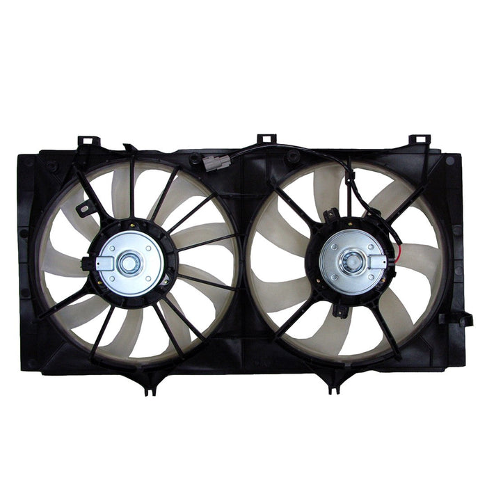 2010-2011 Toyota Camry Base/LE/SE/XLE Engine Cooling Fan Assembly W/Towing Pkg Motor/Blade/Shroud Dual Fan Assembly 2.5L L4 - TO3115163-Partify-Painted-Replacement-Body-Parts