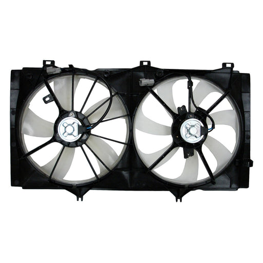 2009-2015 Toyota Camry/Venza Base/LE/SE/XLE Engine Cooling Fan Assembly W/O Towing Pkg Motor/Blade/Shroud Dual Fan Assembly 2.5L L4/2.7L L4 - TO3115164-Partify-Painted-Replacement-Body-Parts