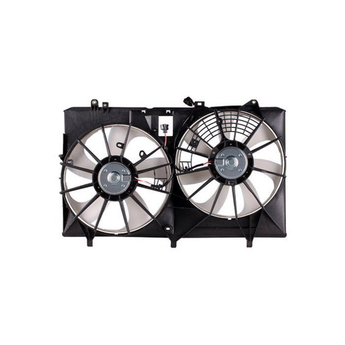 2011-2013 Toyota Sienna Engine Cooling Fan Assembly Motor/Blade/Shroud Dual Fan Assembly 2.7L L4 - TO3115167-Partify-Painted-Replacement-Body-Parts