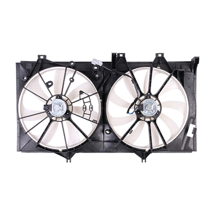 2012-2017 Toyota Camry Engine Cooling Fan Assembly Motor/Blade/Shroud Dual Fan Assembly 2.5L L4 - TO3115169-Partify-Painted-Replacement-Body-Parts