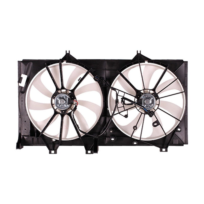 2012-2017 Toyota Camry Engine Cooling Fan Assembly Motor/Blade/Shroud Dual Fan Assy 3.5L V6 - TO3115170-Partify-Painted-Replacement-Body-Parts