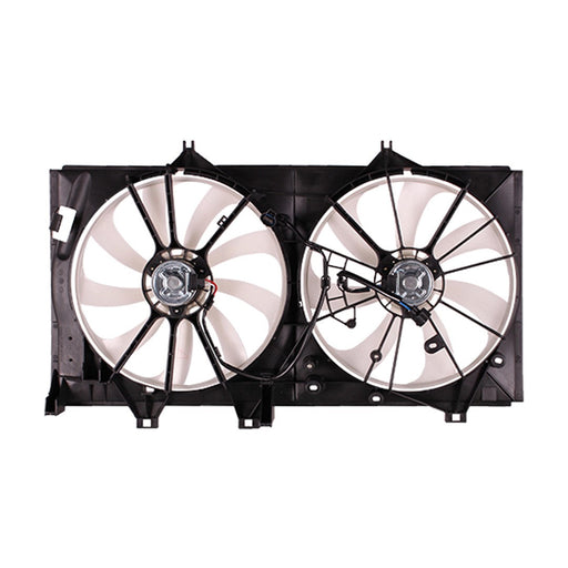 2012-2017 Toyota Camry Engine Cooling Fan Assembly Motor/Blade/Shroud Dual Fan Assy 3.5L V6 - TO3115170-Partify-Painted-Replacement-Body-Parts