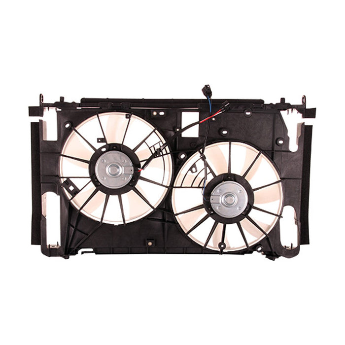 2009-2012 Toyota RAV4 Engine Cooling Fan Assembly W/O Towing Pkg Na Built Motor/Blade/Shroud Dual Fan Assembly 3.5L V6 - TO3115183-Partify-Painted-Replacement-Body-Parts