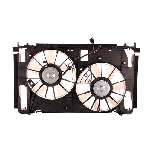 2009-2012 Toyota RAV4 Engine Cooling Fan Assembly W/O Towing Pkg Na Built Motor/Blade/Shroud Dual Fan Assembly 3.5L V6 - TO3115183-Partify-Painted-Replacement-Body-Parts
