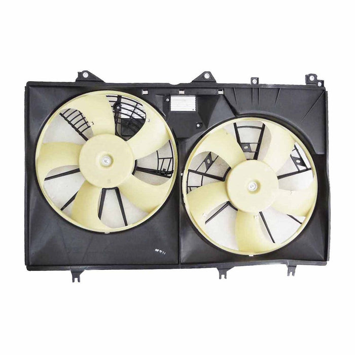 2011-2013 Toyota Highlander Hybrid/Hybrid Limited Engine Cooling Fan Assembly Motor/Blade/Shroud/Module Dual Fan Assembly - TO3115184-Partify-Painted-Replacement-Body-Parts