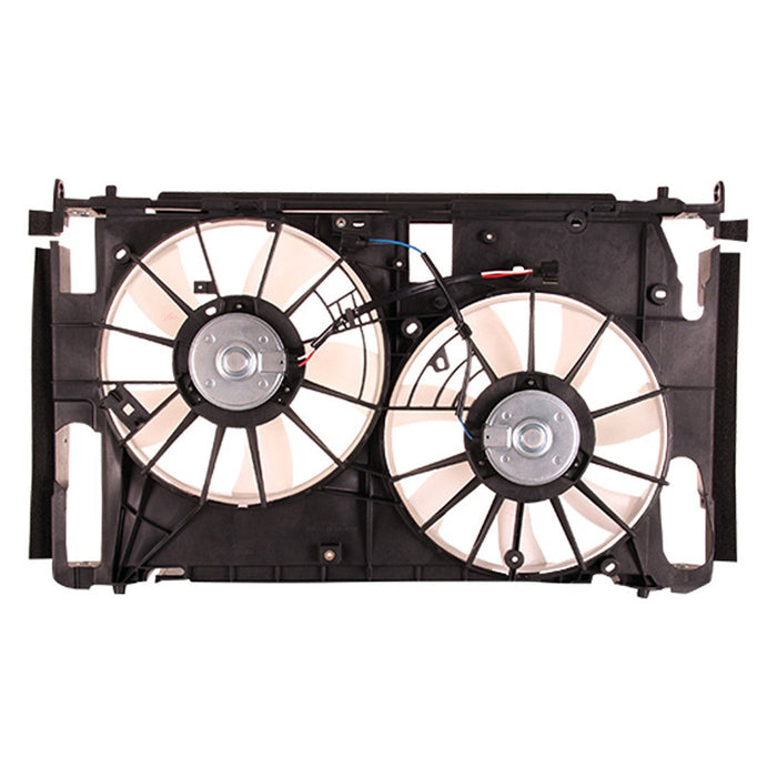 2009-2012 Toyota RAV4 Engine Cooling Fan Assembly Japan Built W/O Towing Pkg Motor/Blade/Shroud Assembly 3.5L V6 - TO3115186-Partify-Painted-Replacement-Body-Parts