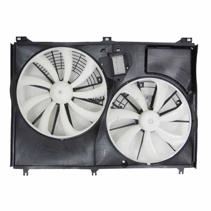 2014-2019 Toyota Highlander Engine Cooling Fan Assembly W/O Towing Pkg Motor/Blade/Shroud/Module Assy 2.7L L4/3.5L V6 - TO3115195-Partify-Painted-Replacement-Body-Parts