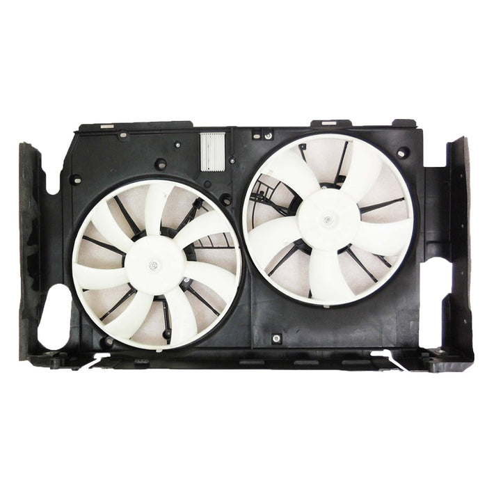 2012 Toyota RAV4 Engine Cooling Fan Assembly W/O Towing Pkg Japan Built Dual Fan Assembly 3.5L V6 - TO3115205-Partify-Painted-Replacement-Body-Parts