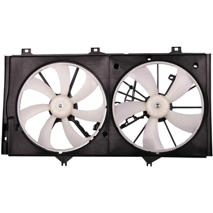 2005-2016 Toyota Avalon/Camry/Venza Engine Cooling Fan Assembly W/O Towing Pkg Motor/Blade/Shroud Dual Fan Assy 3.5L V6 - TO3117101-Partify-Painted-Replacement-Body-Parts